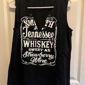 Black Graphic Women's Top